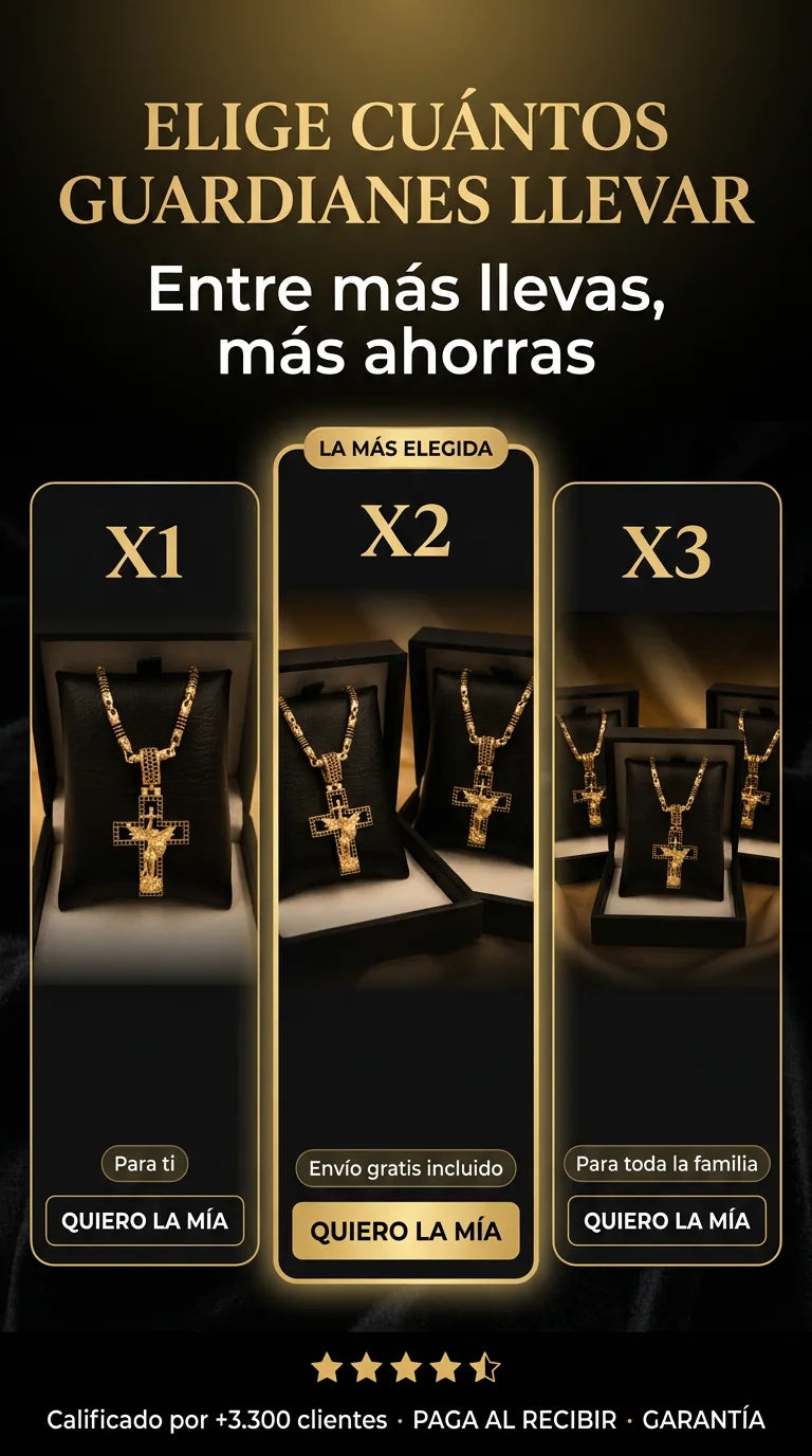 Opciones de cantidad X1 X2 y X3 de la Cadena Cruz de San Miguel